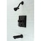 Kingston Brass Single-Handle Tub and Shower Faucet, Matte Black KB86500CKL - alternate 3